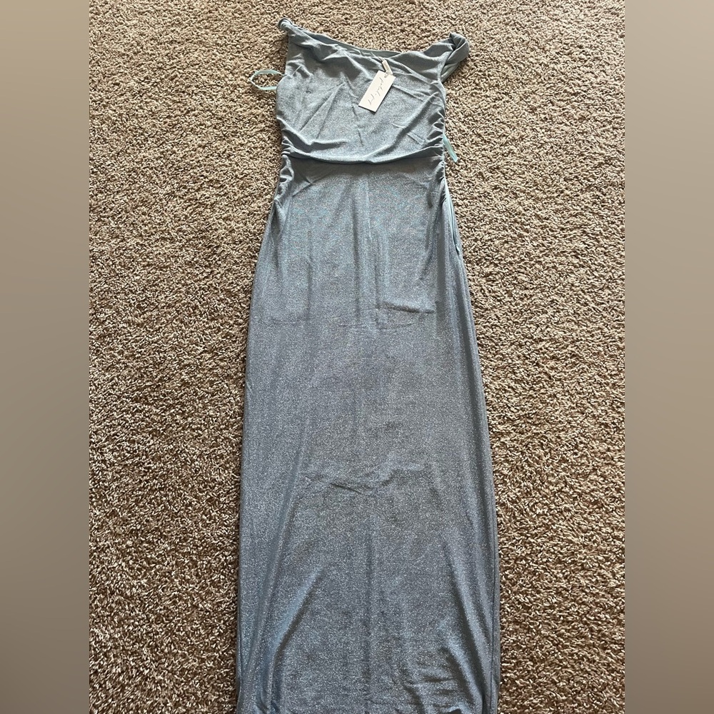 Petal & Pup Elegant Blue Maxi Dress